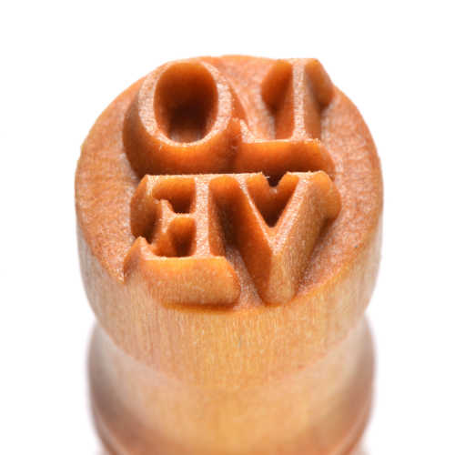 MKM LO-VE 1.5cm wood stamp